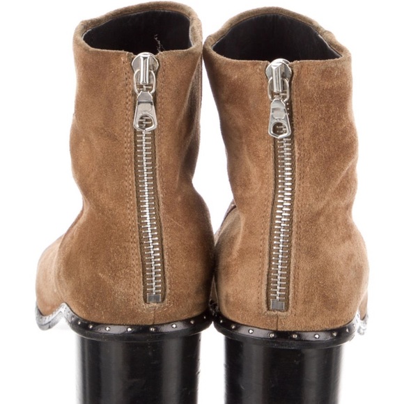 Rag & Bone suede bead accent heeled booties - Picture 2 of 2